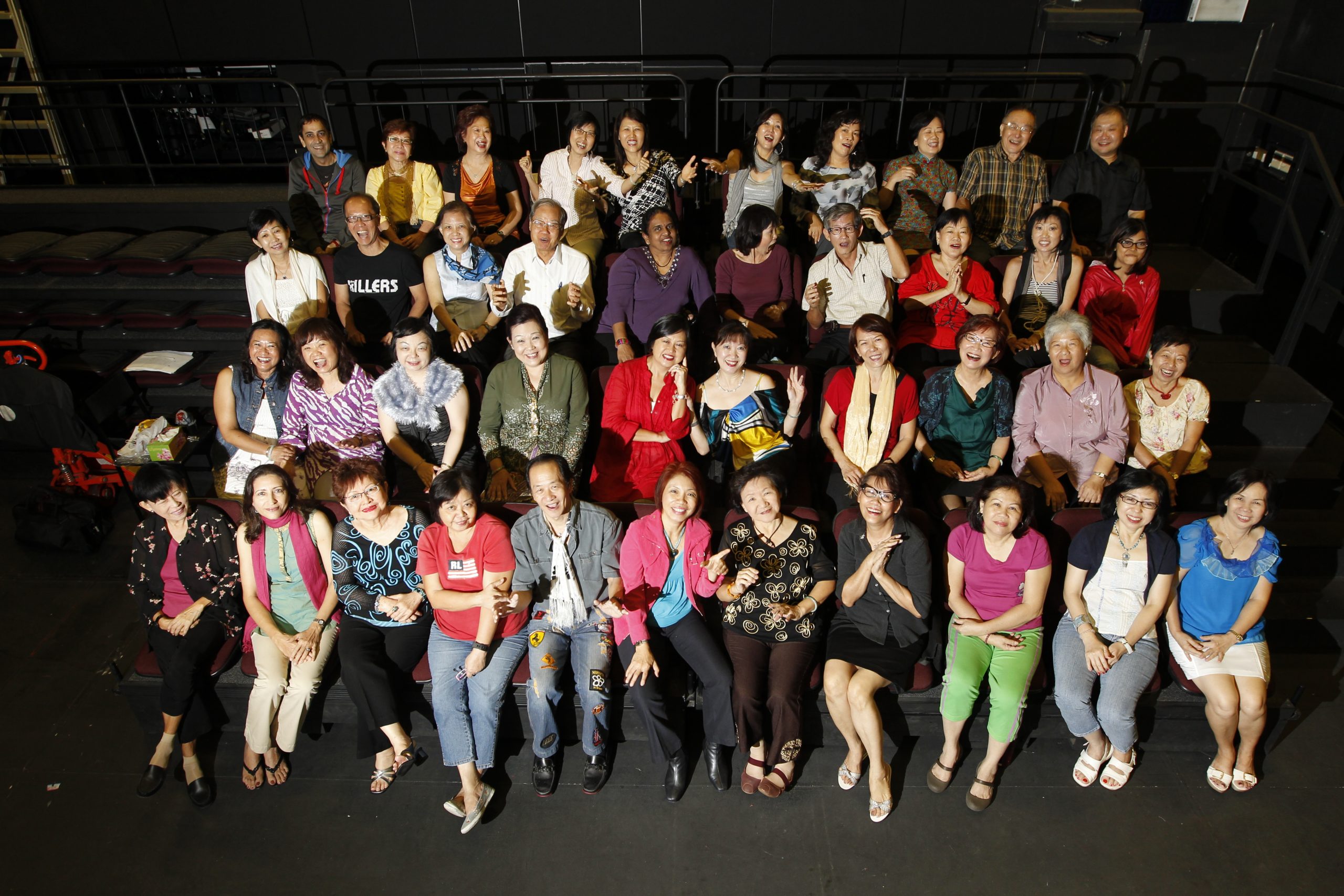 Group photo of people involved in Theatre for Seniors