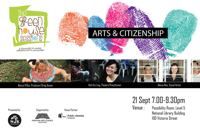 Event poster for Arts & Citizenship