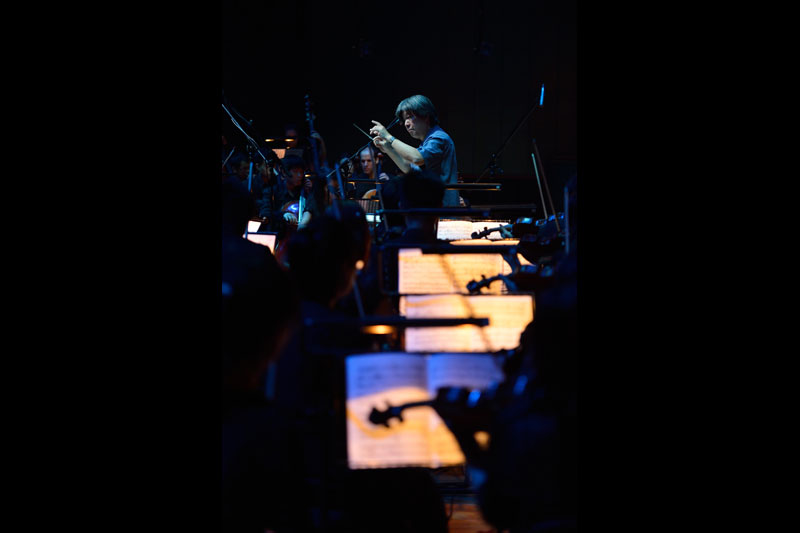 Maestro Lim Yau conducting the orchestra. Photo Credit - Guek Peng Siong