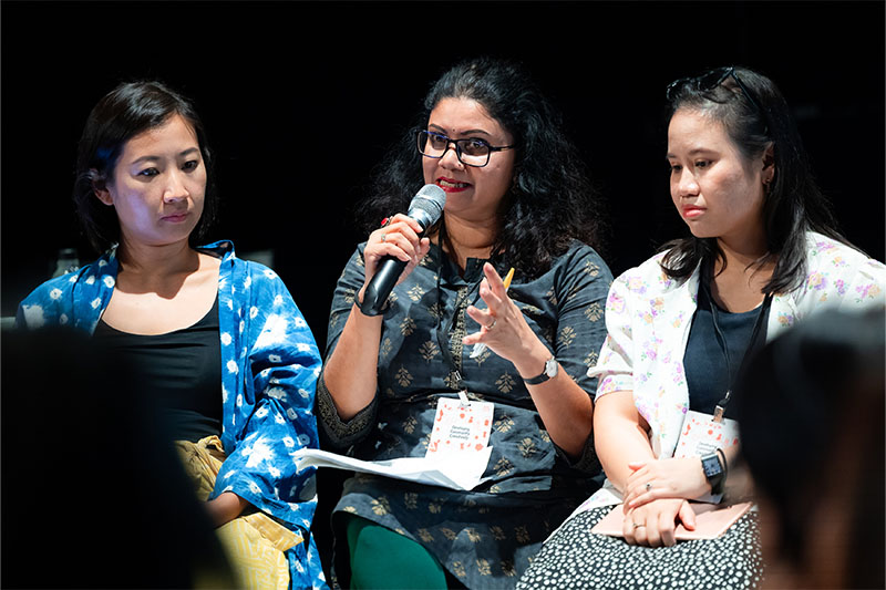 The panel presenters of day 2 sharing how they embrace diversity in their respective communities.