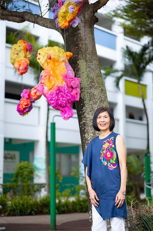 The installation bridges generations and fosters intergenerational connections, an nod towards the impacts of art and community.